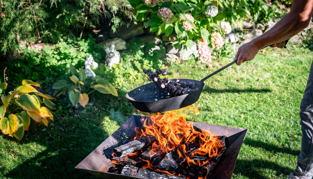 Hofleben Kastanien Braten